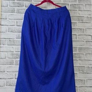 🦋Vintage Liz Claiborne Vintage Purple + Blue Skirt, Size 12